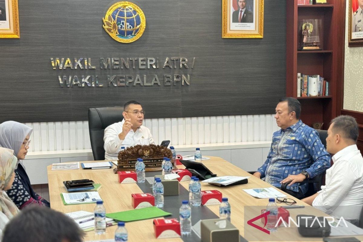 Wabup Meranti adukan status PKW Selatpanjang dan dominasi PIPPIB ke Wamen ATR/BPN