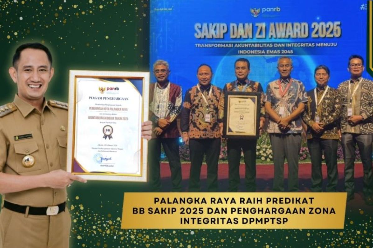 Pemkot Palangka Raya raih predikat Sangat Baik SAKIP dari Kemenpan RB