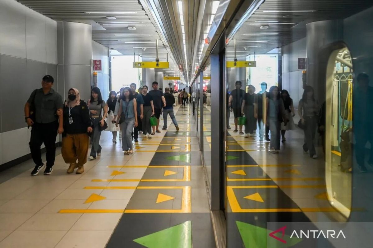135.332 orang naik MRT Jakarta pada Januari 2026