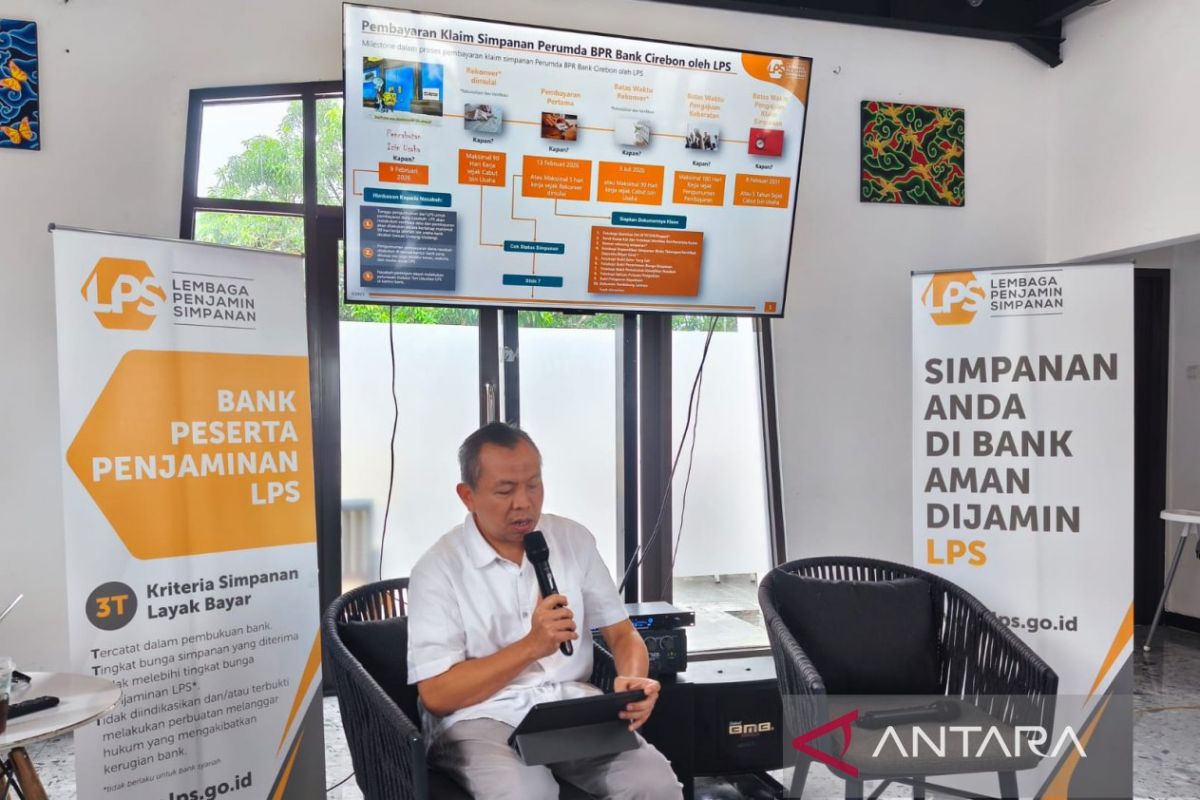 LPS mulai bayar klaim 14.918 nasabah Perumda BPR Bank Cirebon