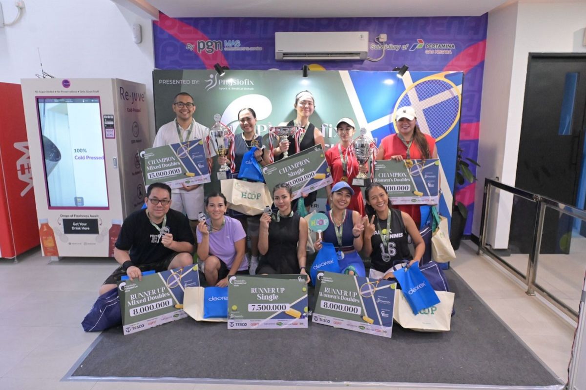 Physiofix Tennis Cup 2026 edukasi cegah cedera di lapangan