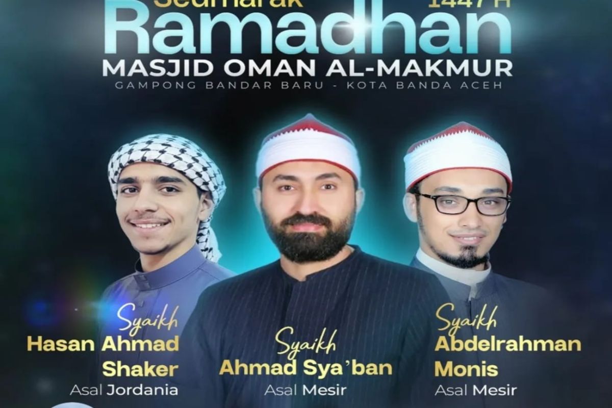 Tiga ulama Timur Tengah dijadwalkan jadi imam Tarawih di Banda Aceh