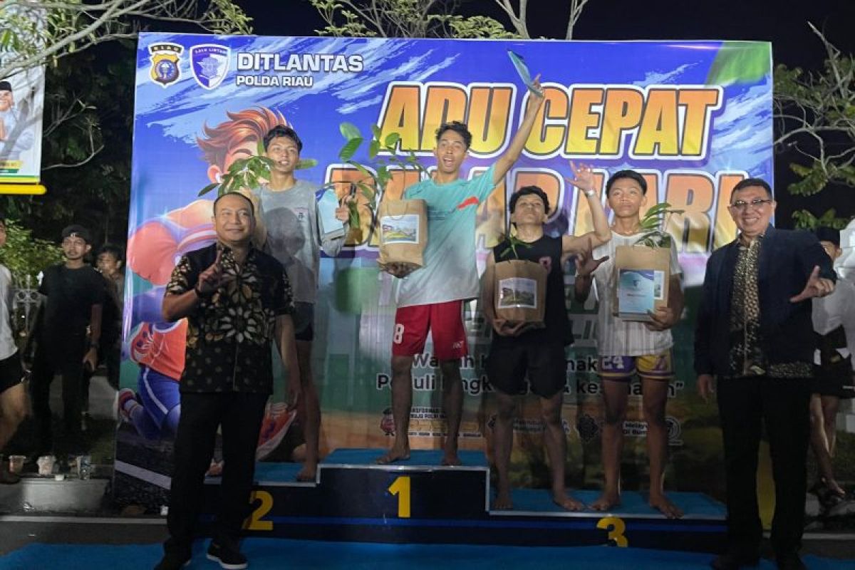 Polda Riau gelar lomba lari untuk cegah balap liar saat Ramadhan