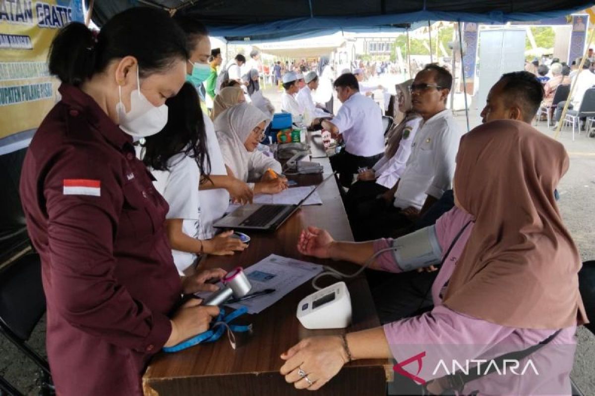 Dinkes Pulang Pisau layani CKG pengunjung Pasar Ramadhan