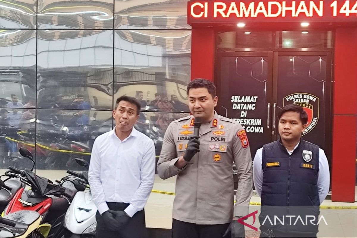Polres Gowa ringkus tujuh pencuri motor lintas kabupaten