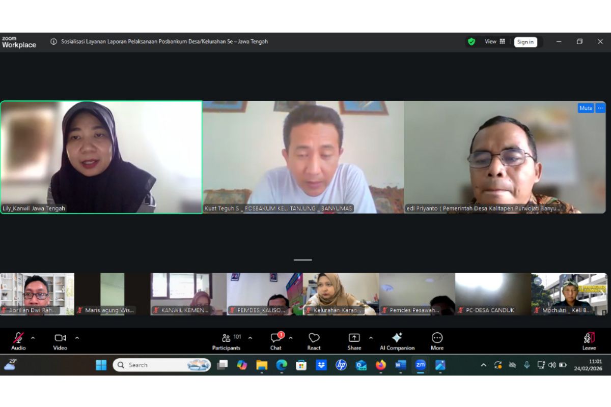 Kemenkum: Digitalisasi Posbankum perkuat paralegal Magelang-Banyumas