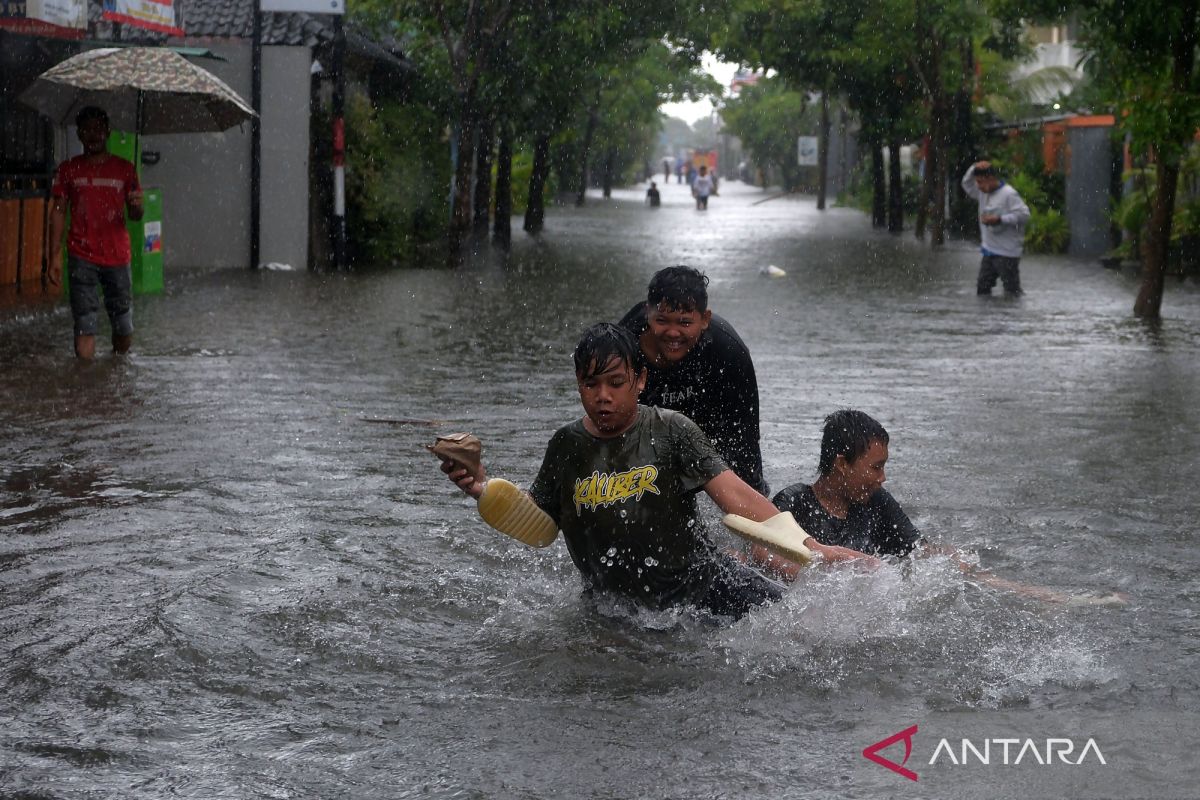 Banjir rendam permukiman di Denpasar usai hujan deras 4 hari beruntun