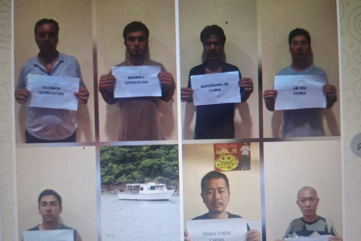 Polisi menangkap tujuh WNA diduga imigran gelap di Pantai Masidae