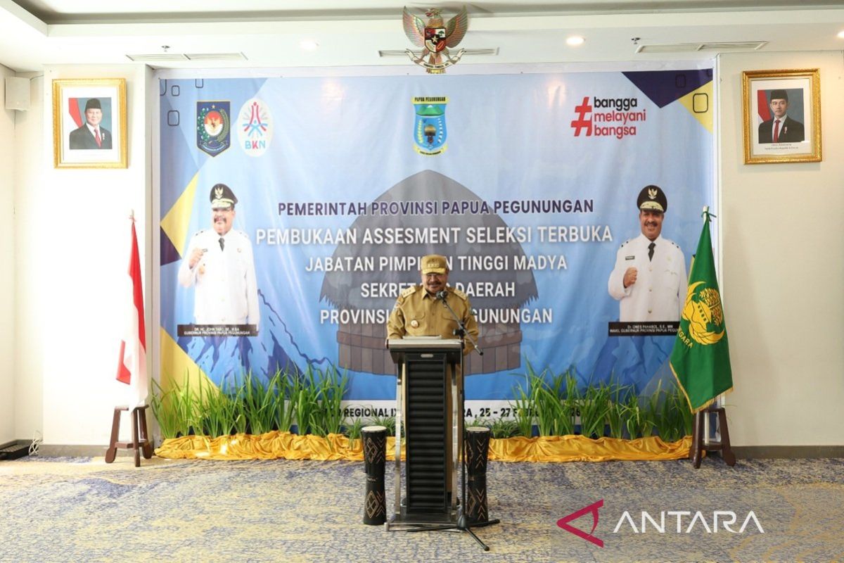 Pemprov pastikan tahapan seleksi Sekda Papua Pegunungan sesuai mekanisme