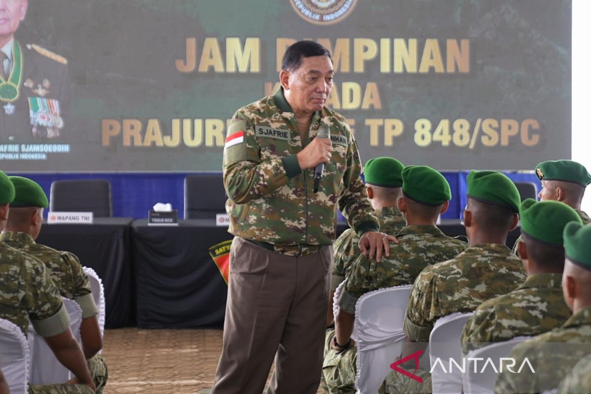 Menhan minta prajurit Yon TP lindungi dan layani masyarakat
