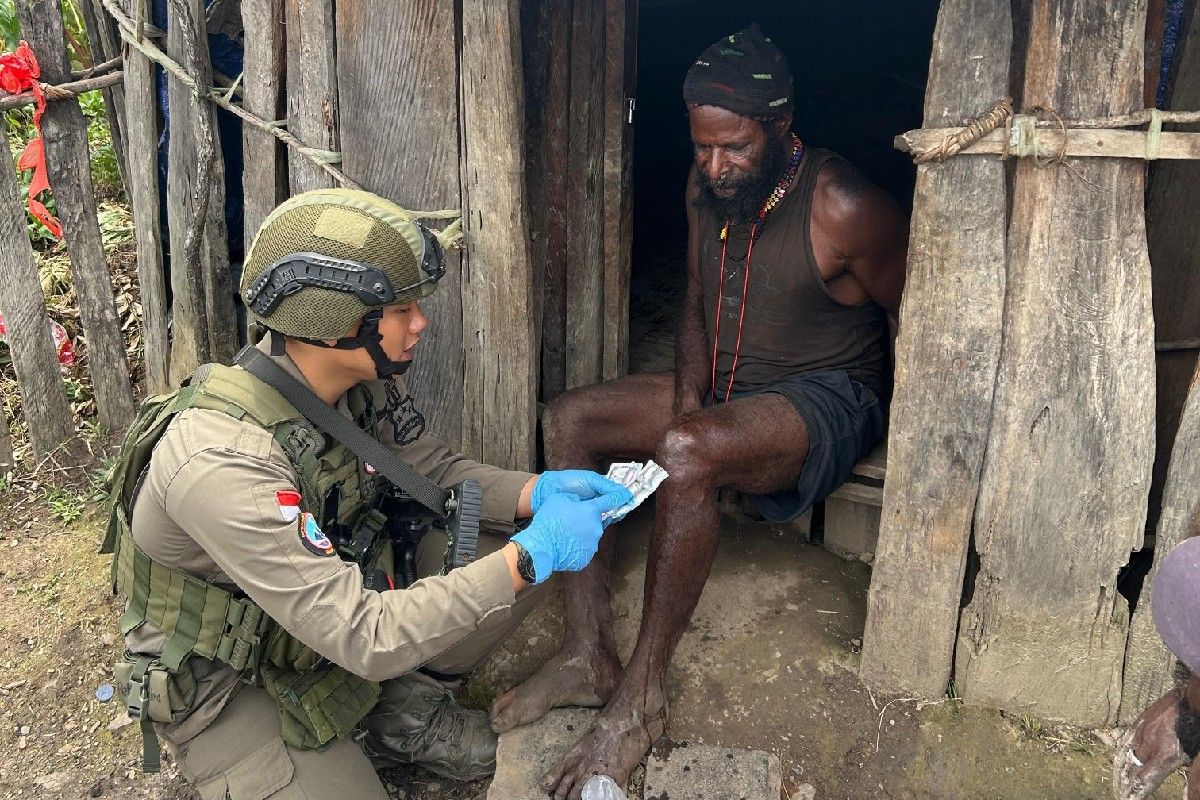 Patroli humanis Satgas ODC-2026 di wilayah rawan KKB