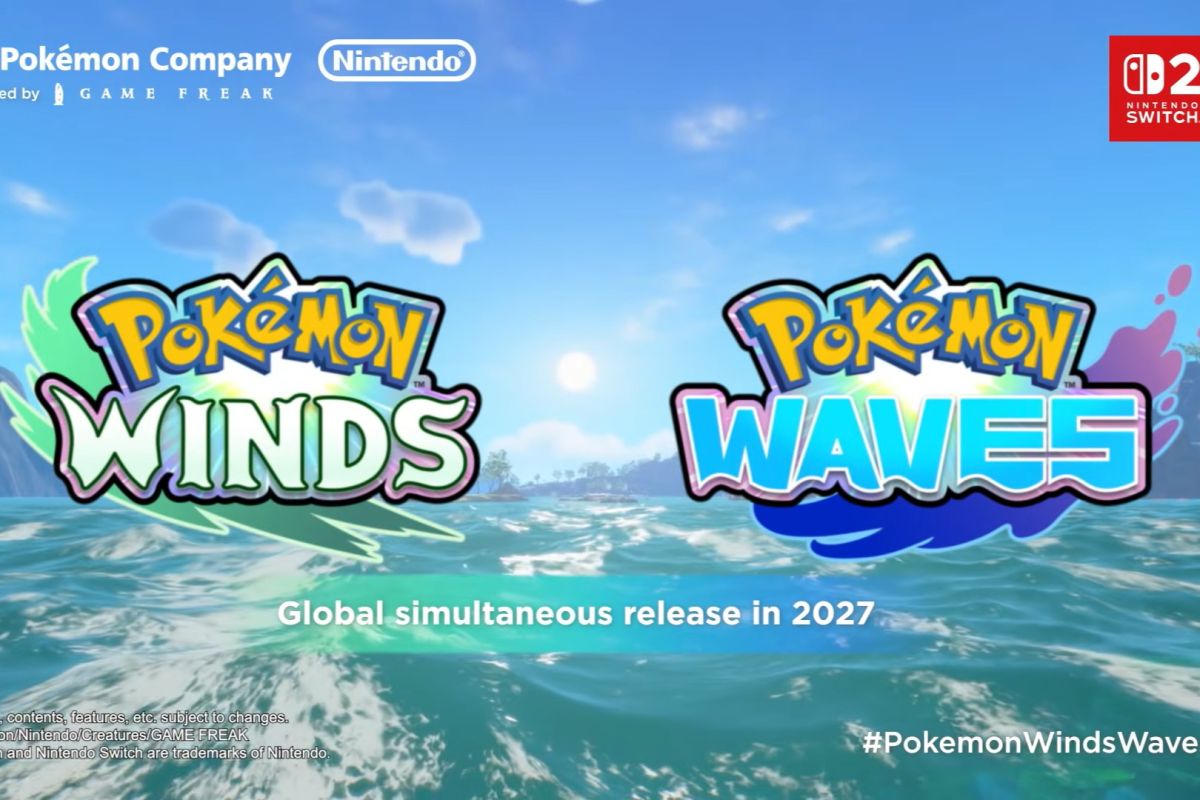 Gim Pokmon Winds dan Pokmon Waves akan hadir di Switch 2 pada 2027