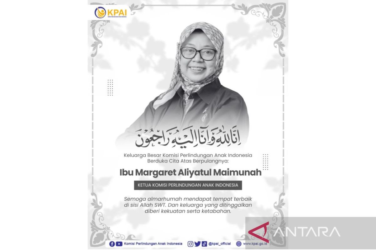 Ketua KPAI Margaret Aliyatul Maimunah meninggal dunia, Minggu
