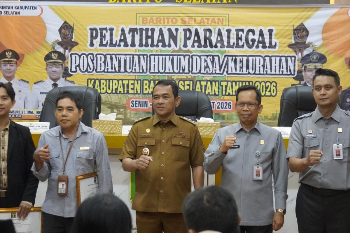 Kanwil Kemenkum: 972 paralegal garda terdepan perluasan akses hukum warga Barito Selatan