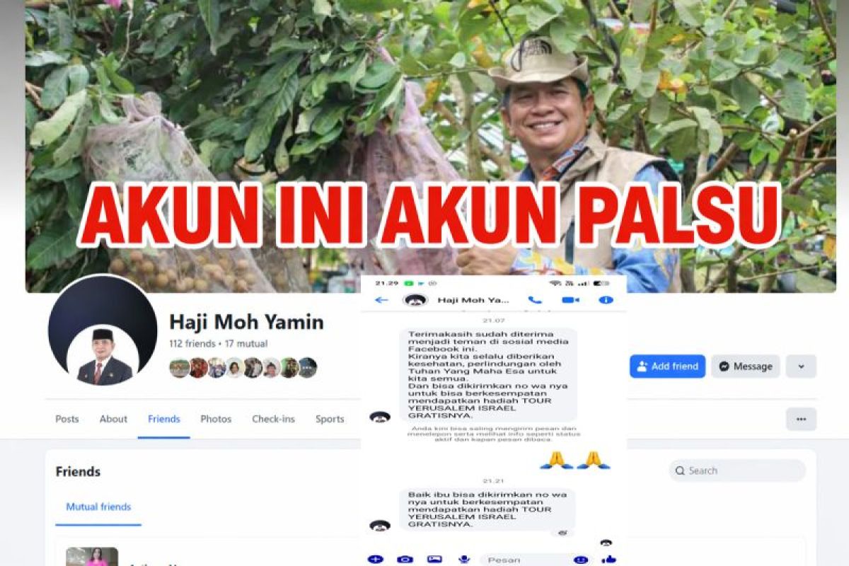 Akun palsu medsos Bartim muncul, warga diminta waspadai penipuan