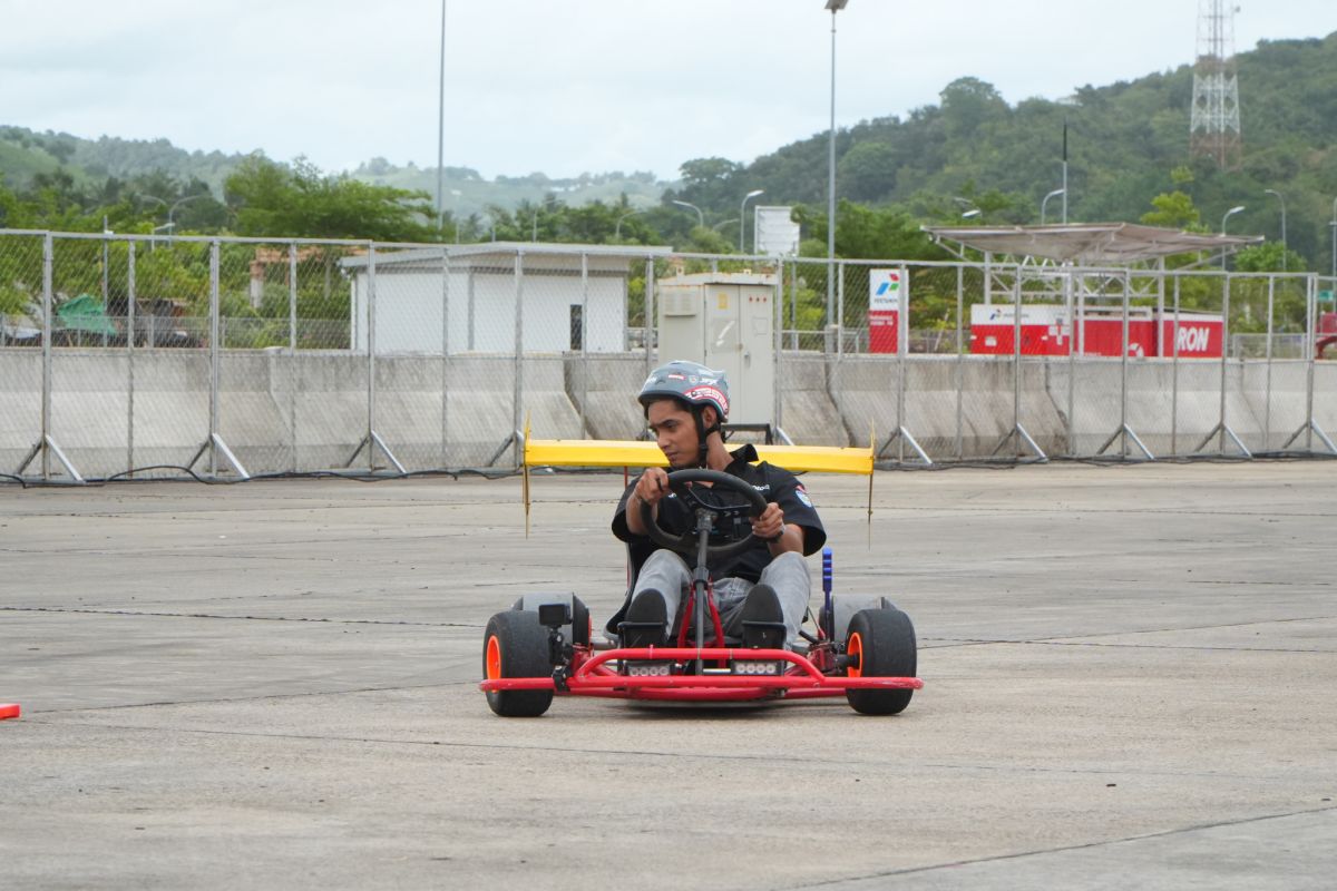 Drift kart di Sirkuit Mandalika NTB