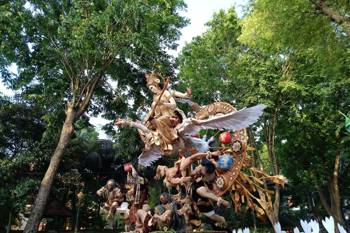 16 ogoh-ogoh terbaik tampil di Kasanga Festival Denpasar