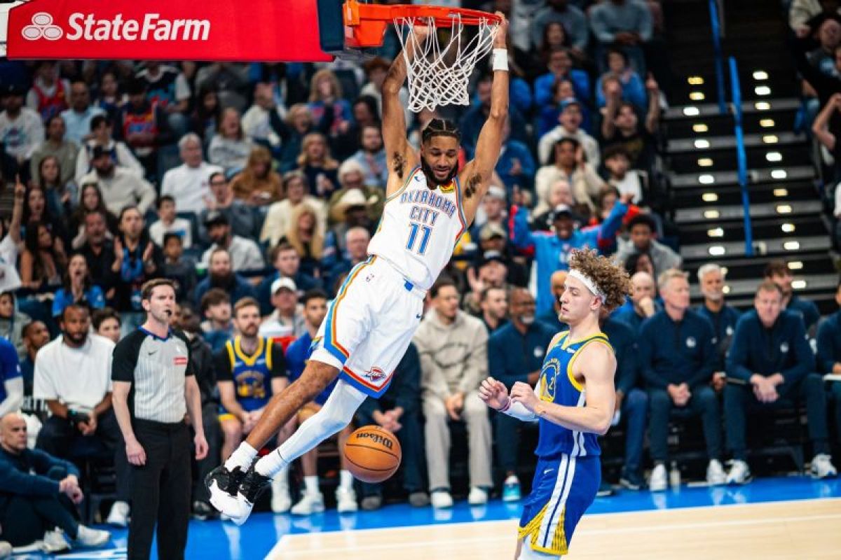 Kalahkan Warriors, Thunder raih 50 kemenangan dan rekor beruntun