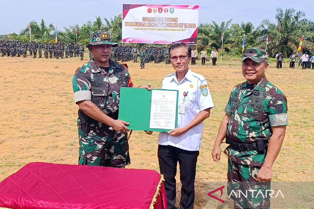 TMMD di Kotim rampung 100 persen, Pemkab Kotim terbantu pembangunan di tiga desa