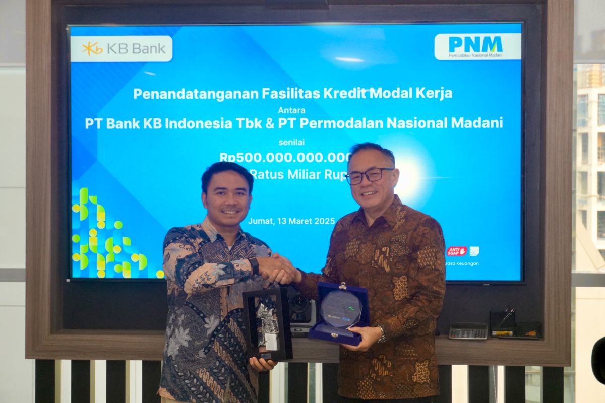 KB Bank beri pembiayaan Rp500 M ke PNM, dukung akses modal usaha mikro