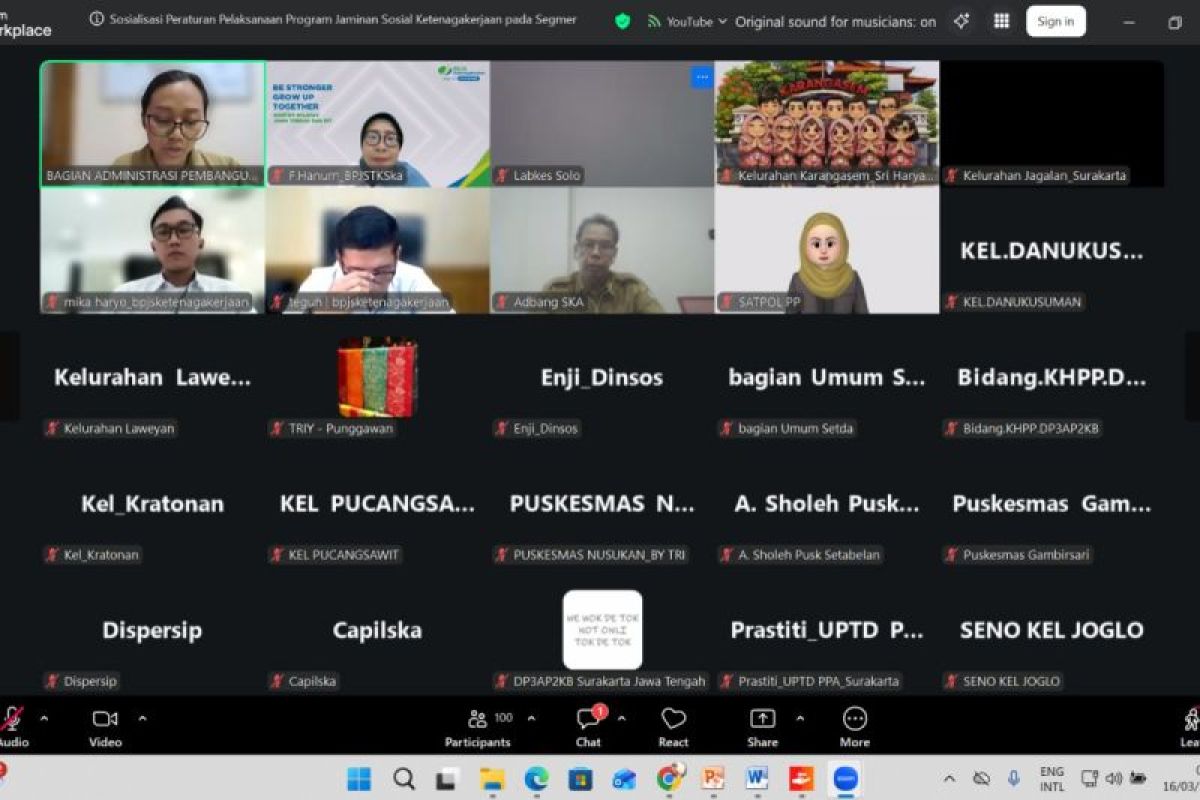 Pekerja proyek jasa konstruksi di Kota Surakarta wajib terlindungi program BPJS Ketenagakerjaan