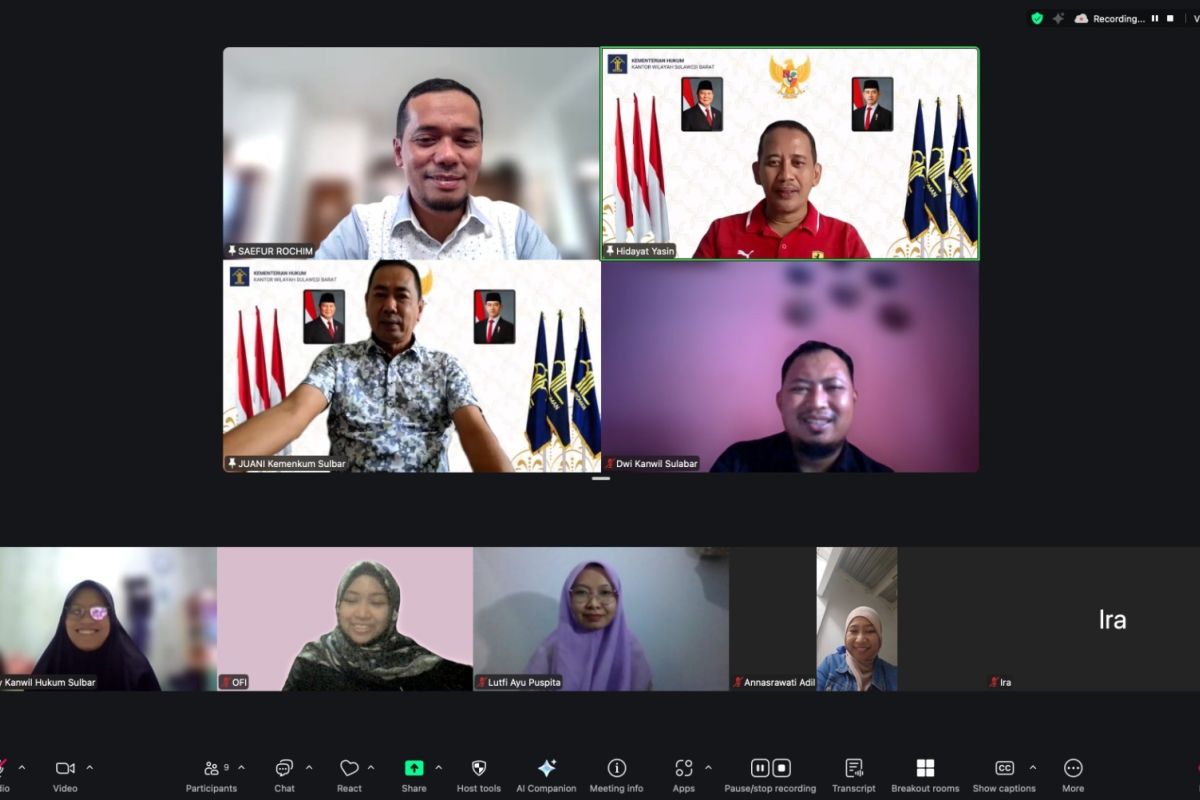 Kemenkum Sulbar optimalkan program Kekayaan Intelektual