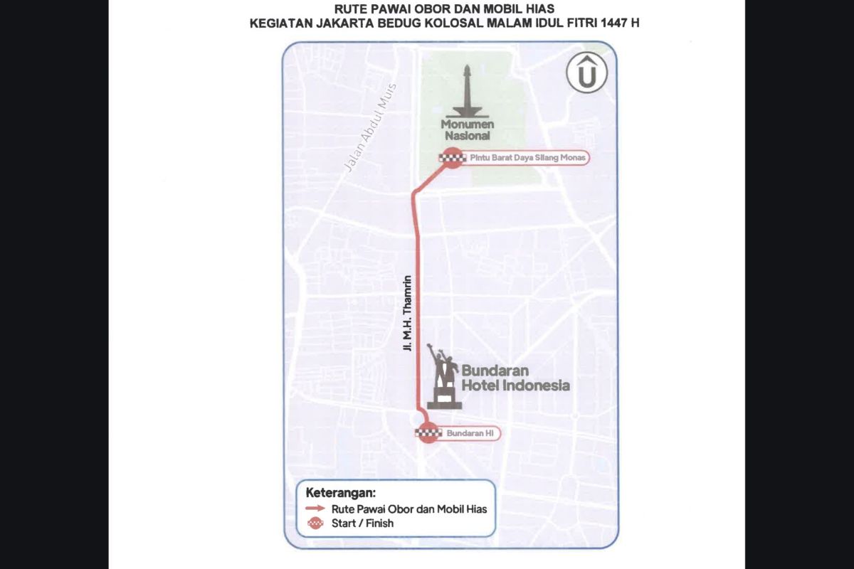 Ini kantong parkir saat "Jakarta Bedug Kolosal"