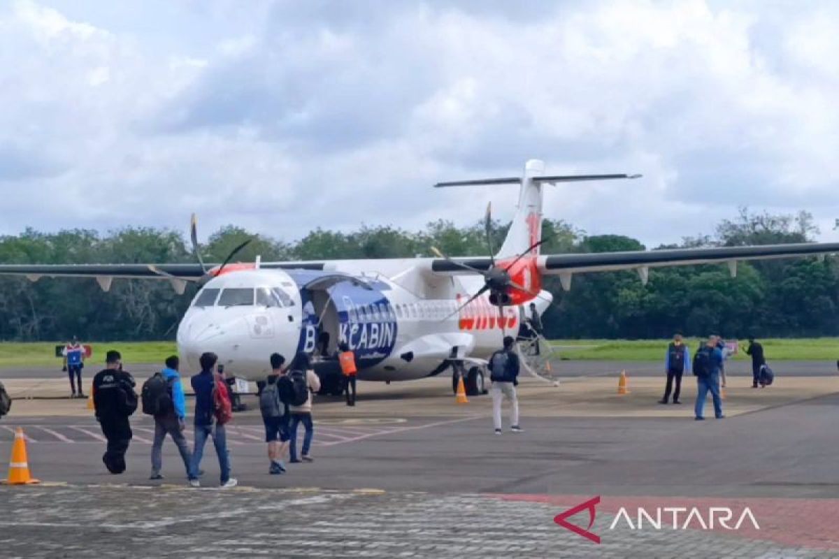 Pergerakan penumpang arus mudik di Bandara Haji Asan Sampit meningkat 18,5 persen