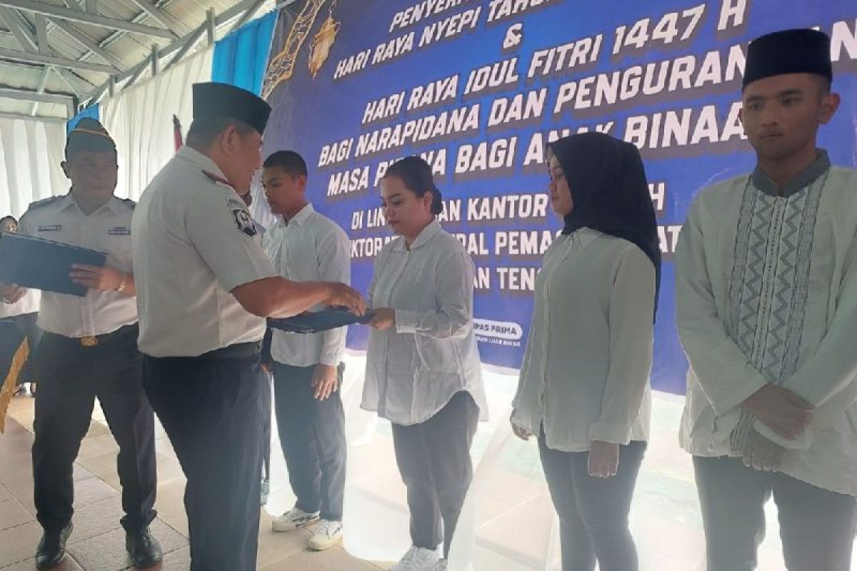 Terima remisi Idul Fitri, 22 narapidana di Kalteng langsung bebas