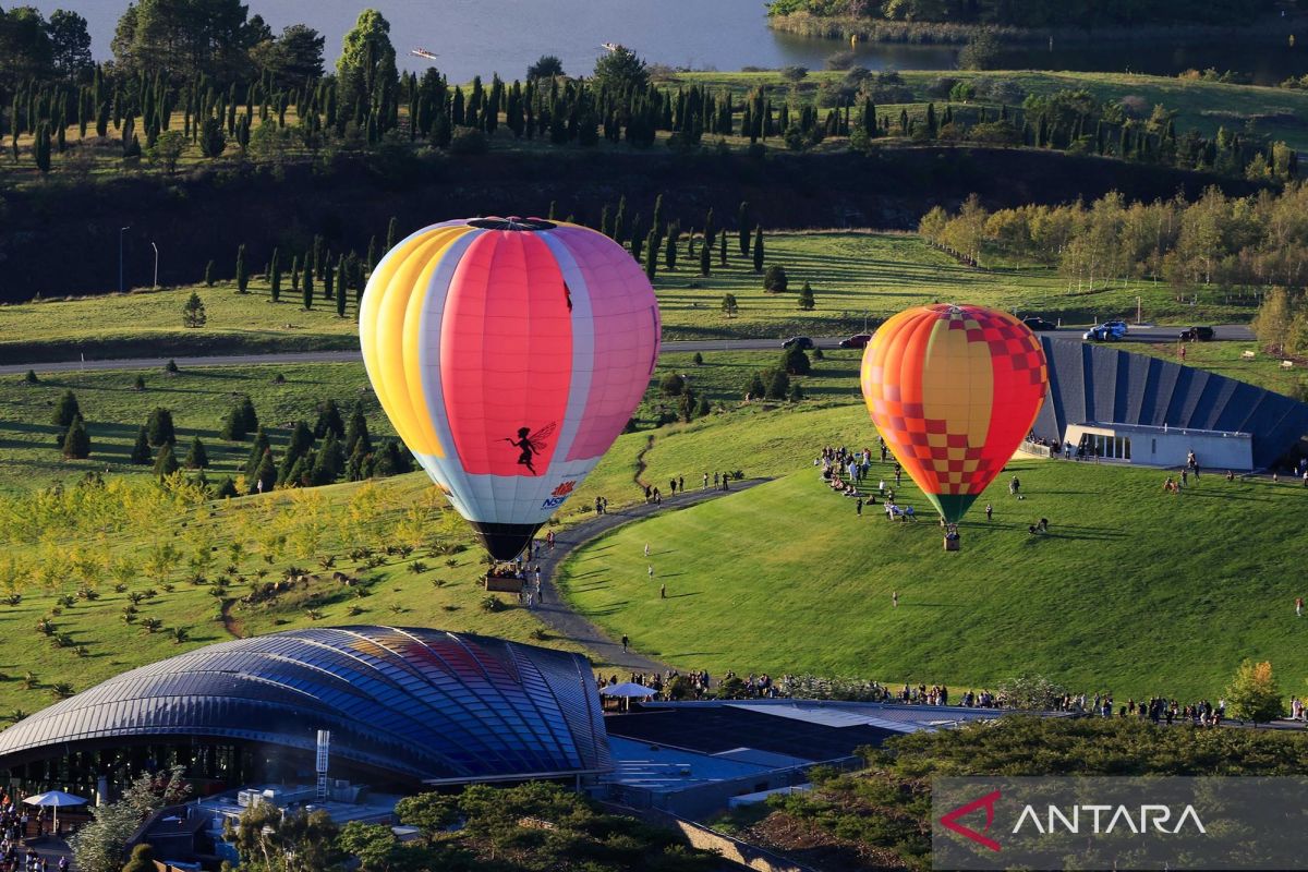 Keseruan Festival Balon Udara di Canberra
