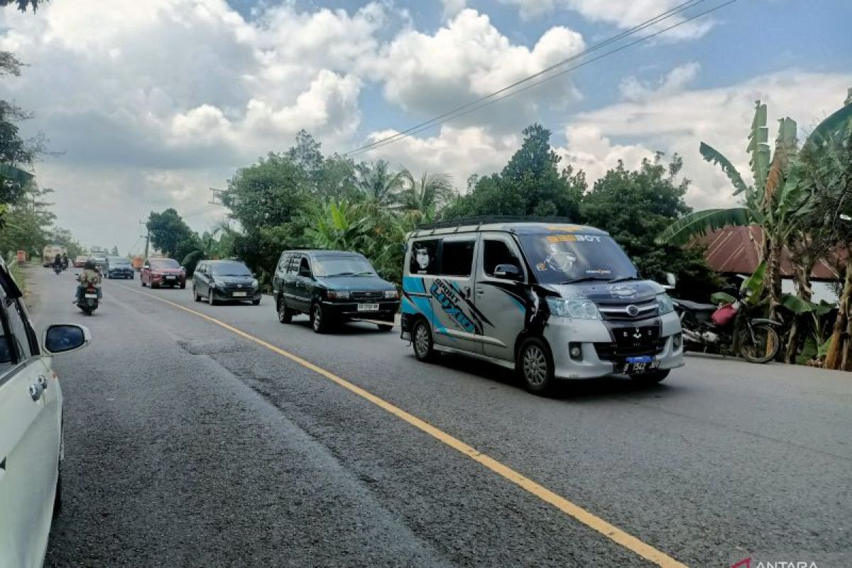Arus balik di Jalinsum Indralaya mulai ramai lancar