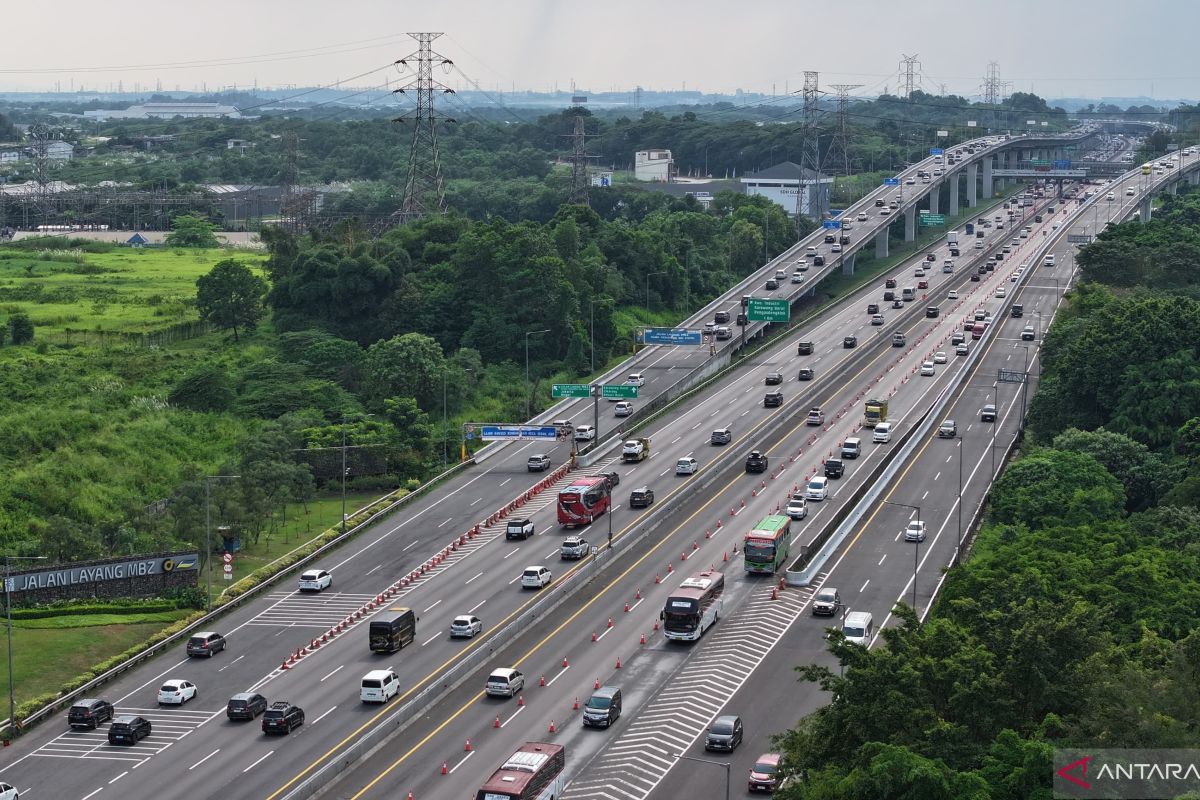 Arus balik menuju Jakarta via MBZ naik 202 persen H+3 Lebaran