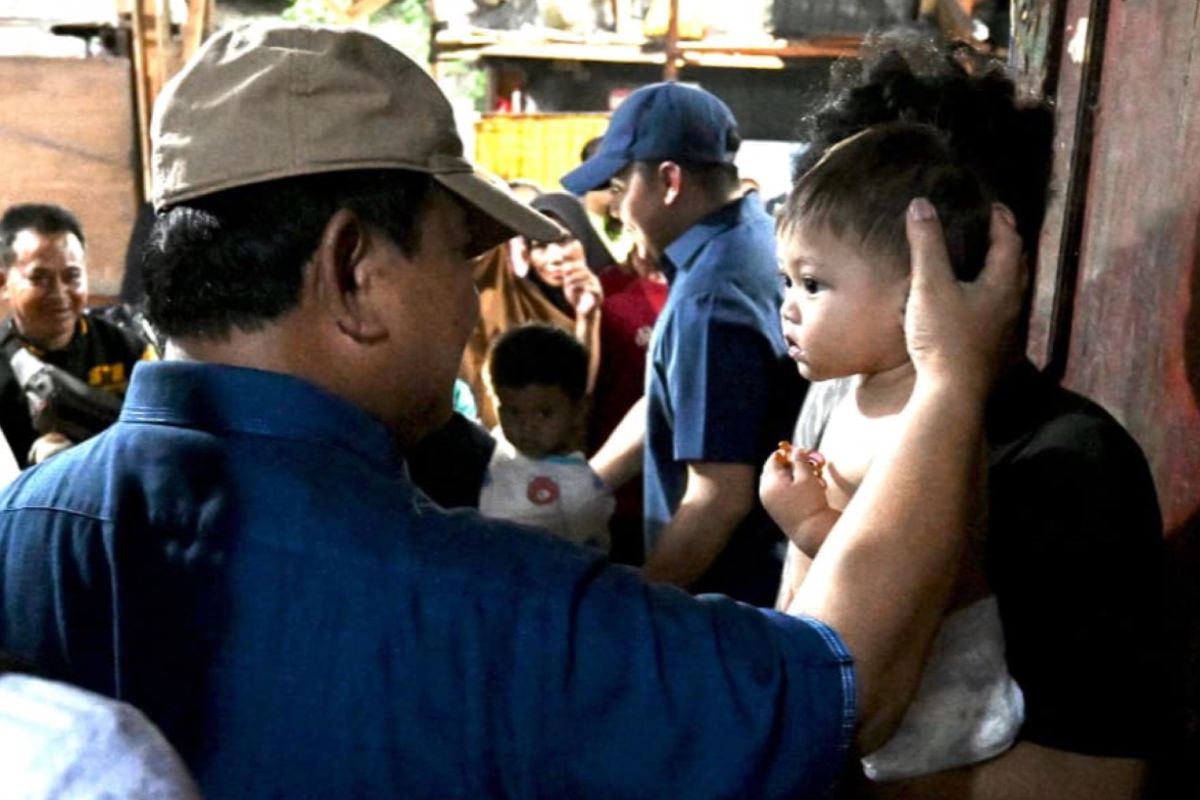 Kunjungan mendadak Prabowo di Senen disambut antusiasme warga