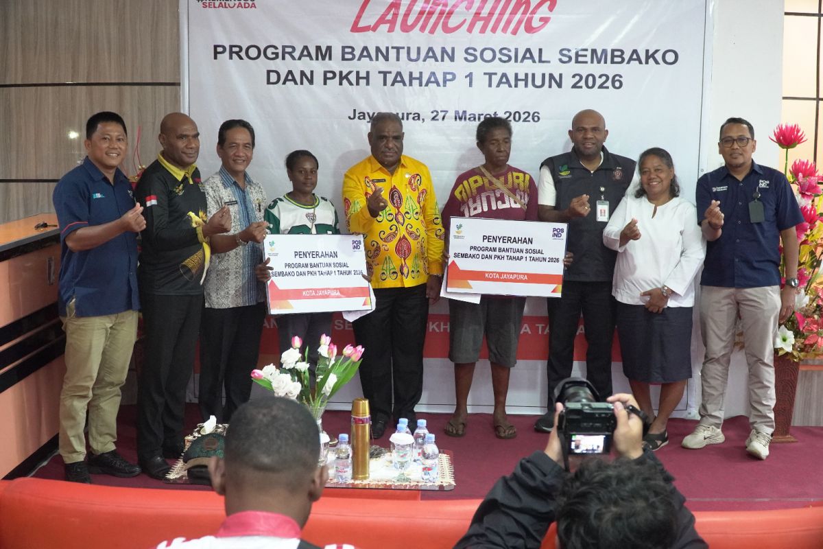 Kantor Pos salurkan bantuan sosial dan PKH tahap pertama bagi 913 KPM Kota Jayapura