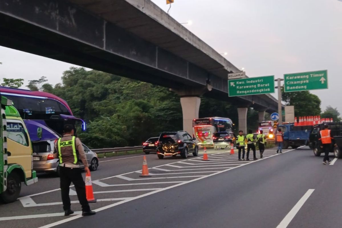 Jasamarga lakukan penyesuaian rekayasa lalu lintas di Tol Japek
