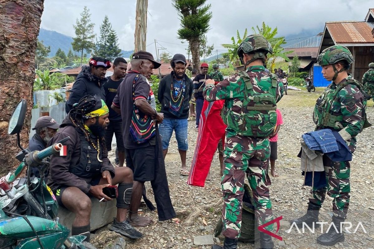 Yonif 136/TS perkuat pendekatan sosial warga di pedalaman Puncak Jaya