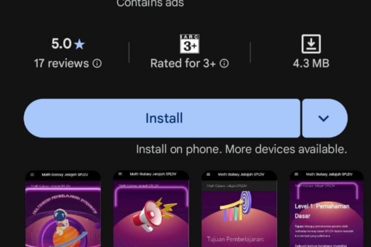 Disdik Palangka Raya dorong pemanfaatan aplikasi 'Math Galaxy' karya guru berprestasi