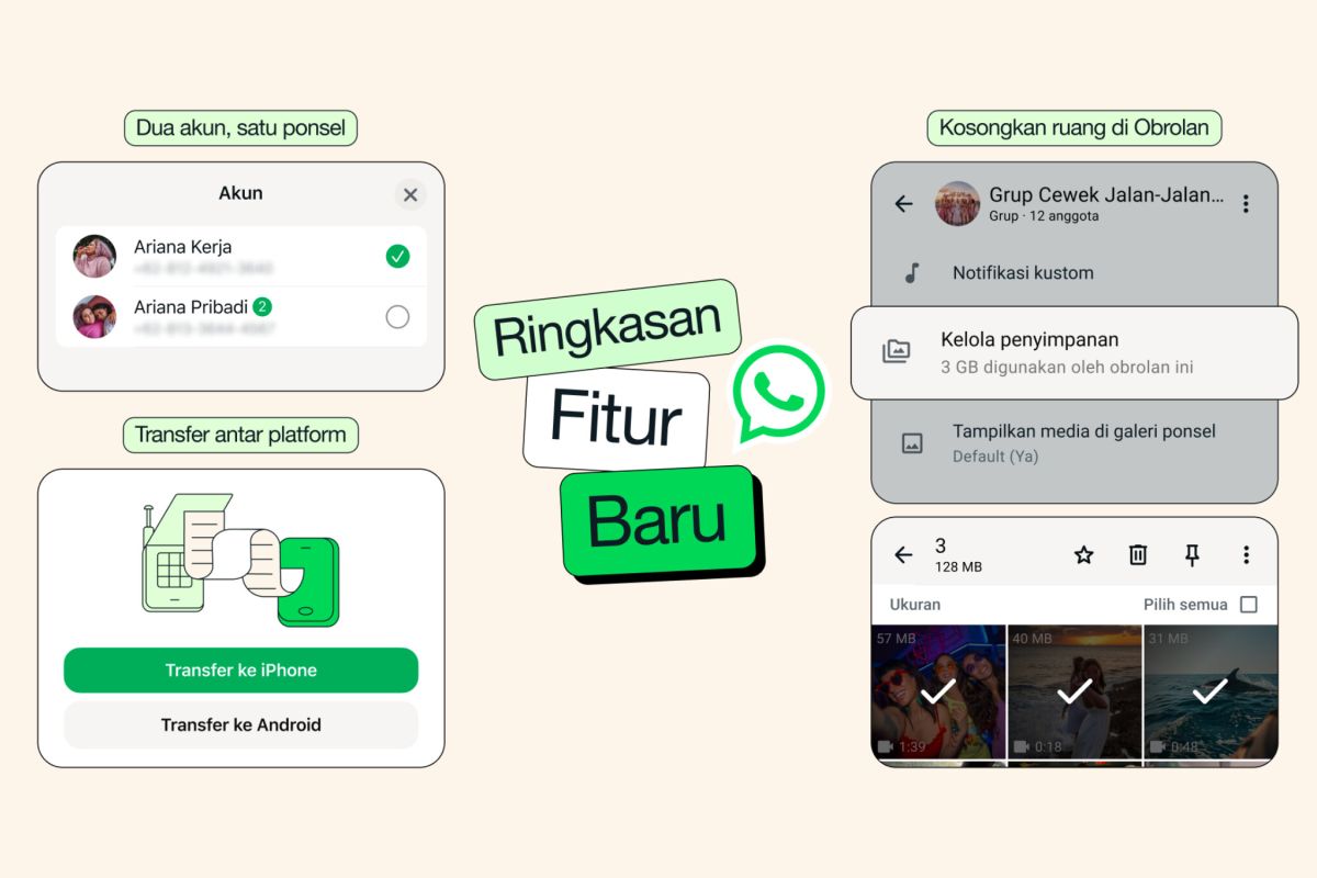 Deretan fitur-fitur baru dari WhatsApp yang rilis di Maret 2026