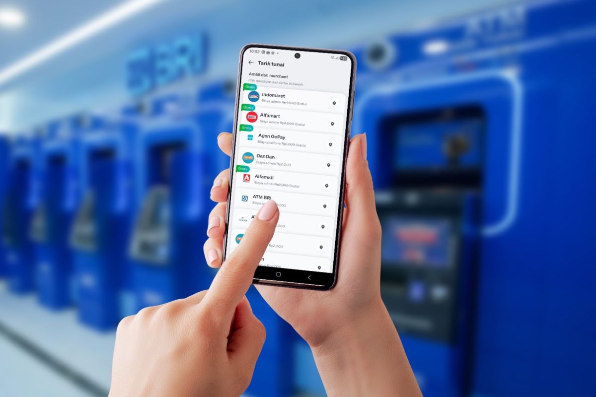 BRI perkenalkan fitur tarik tunai saldo GoPay melalui lebih dari 19 ribu jaringan ATM & CRM
