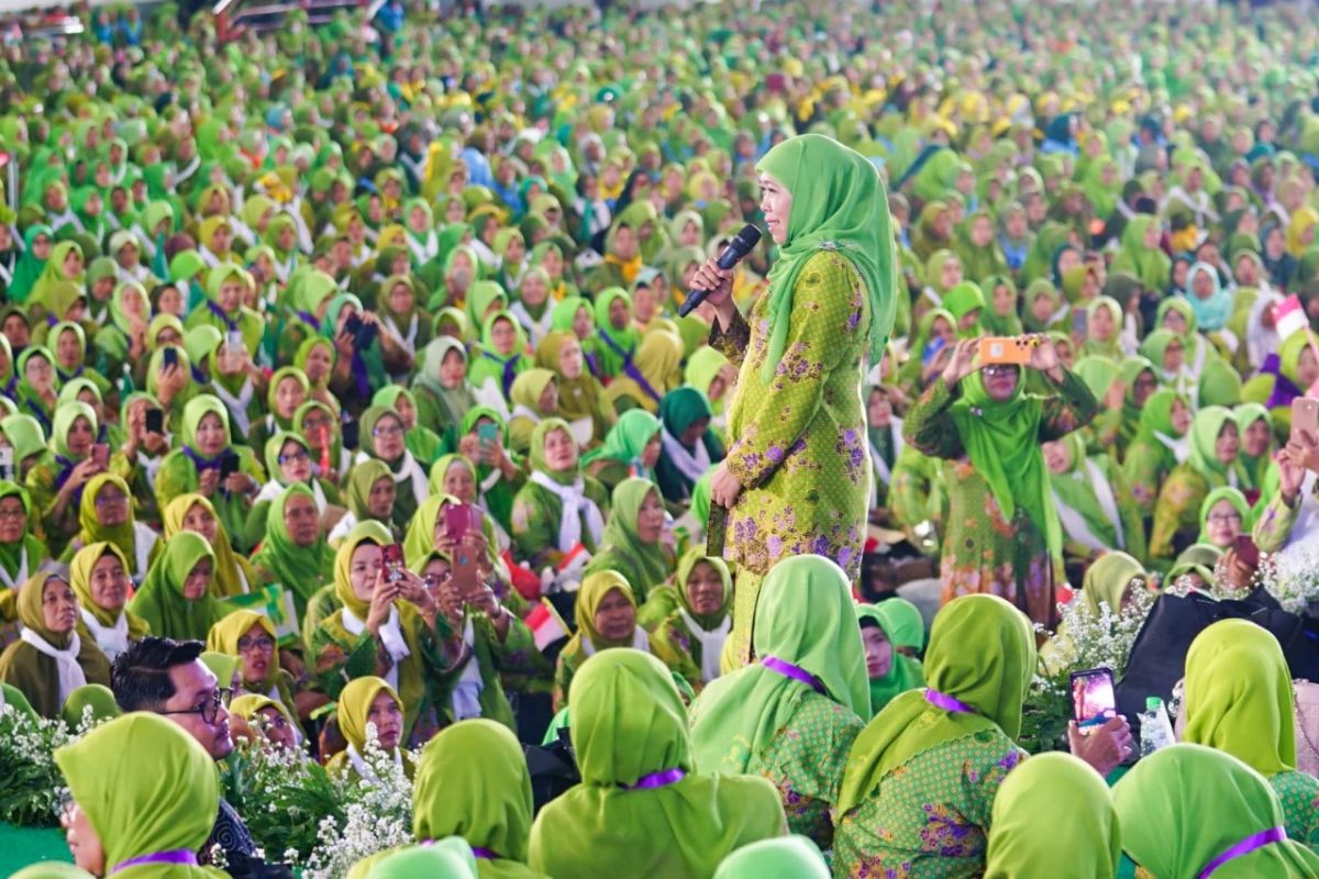 Khofifah ajak Muslimat NU perkuat kemandirian di tengah krisis global