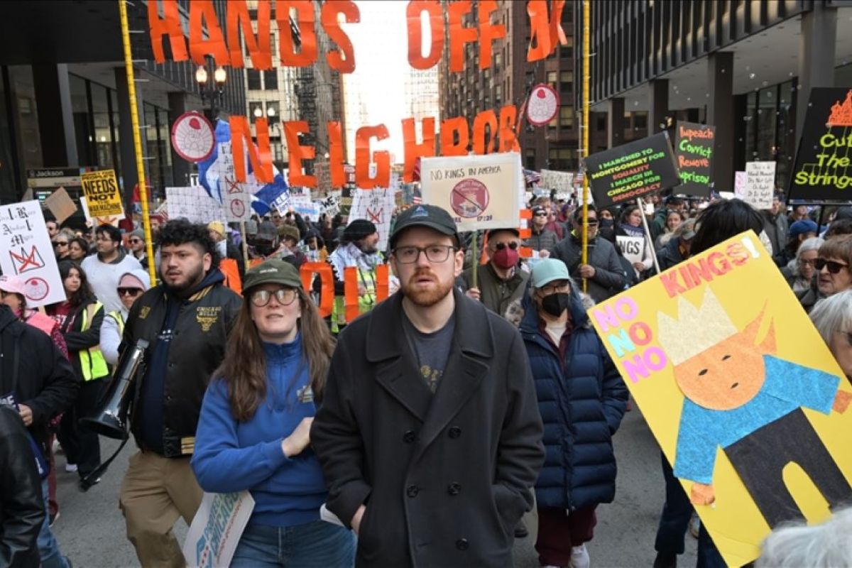 Jutaan orang ikut aksi ‘No Kings’ ketiga di AS untuk protes Trump