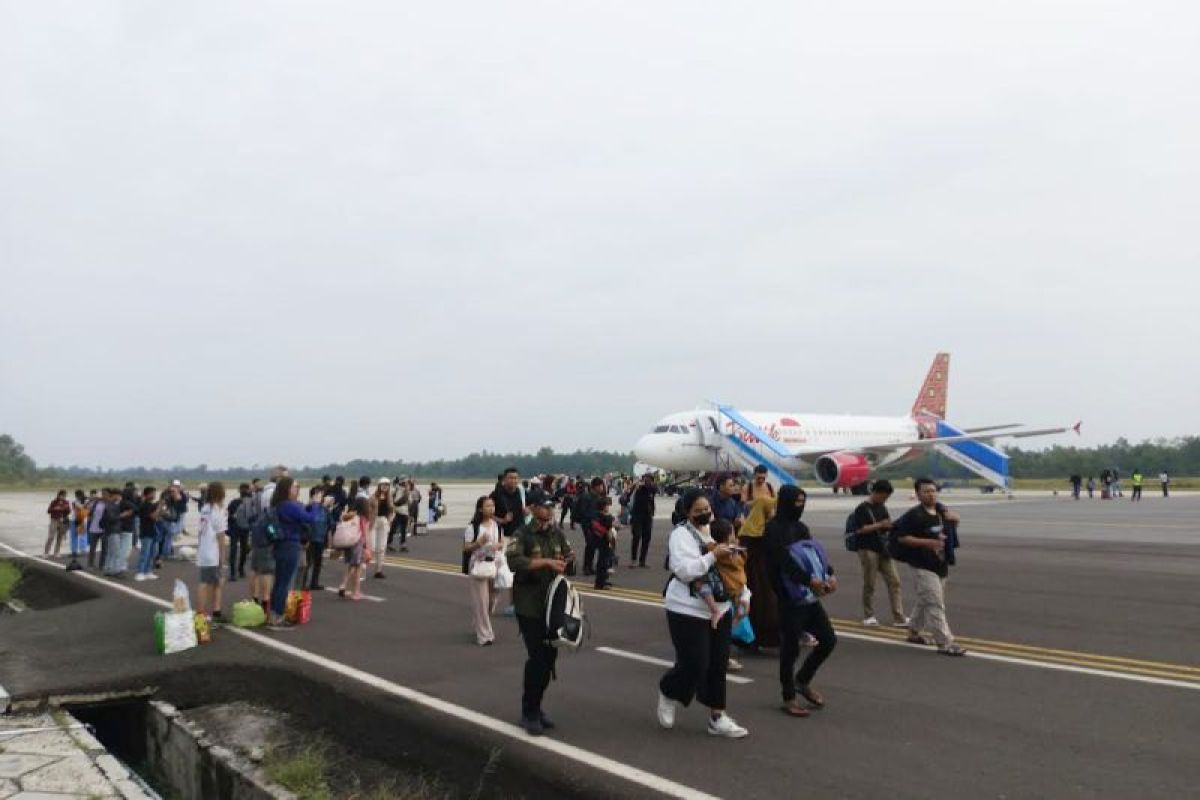 Moment arus balik, penumpang Bandara Iskandar Pangkalan Bun mencapai 15.749 orang
