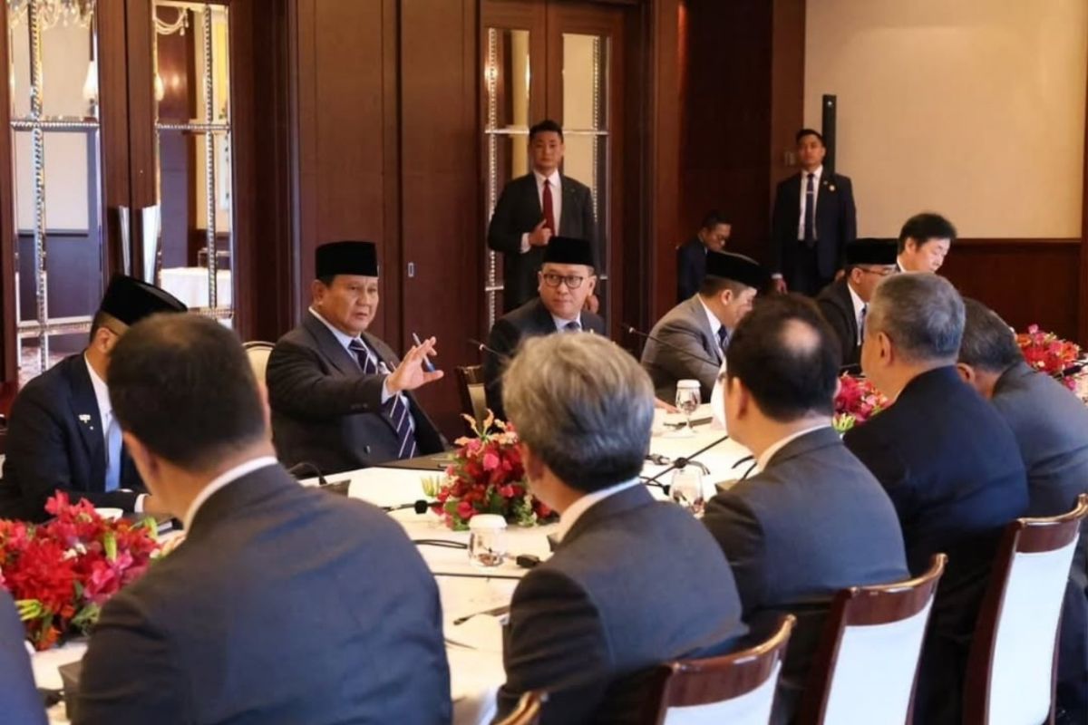 Prabowo bertemu 13 bos perusahaan besar Jepang untuk perkuat investasi