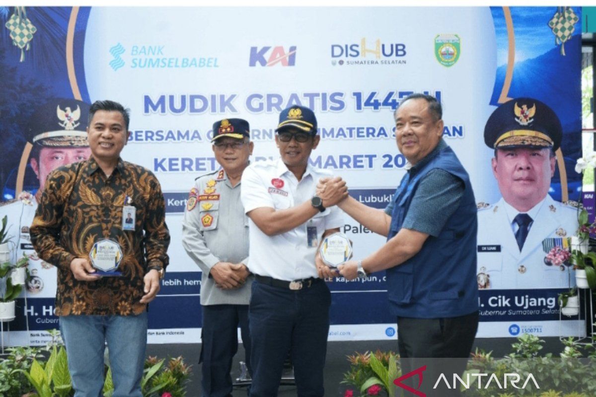 Sinergi KAI, Pemprov Sumsel dan Bank Sumsel Babel berangkatkan 3.010 pemudik gratis