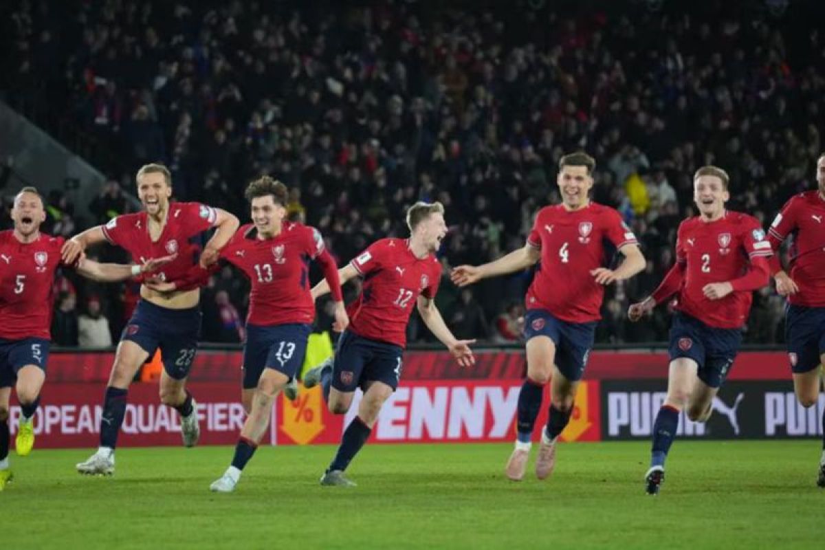 Ceko ke Piala Dunia 2026 usai singkirkan Denmark
