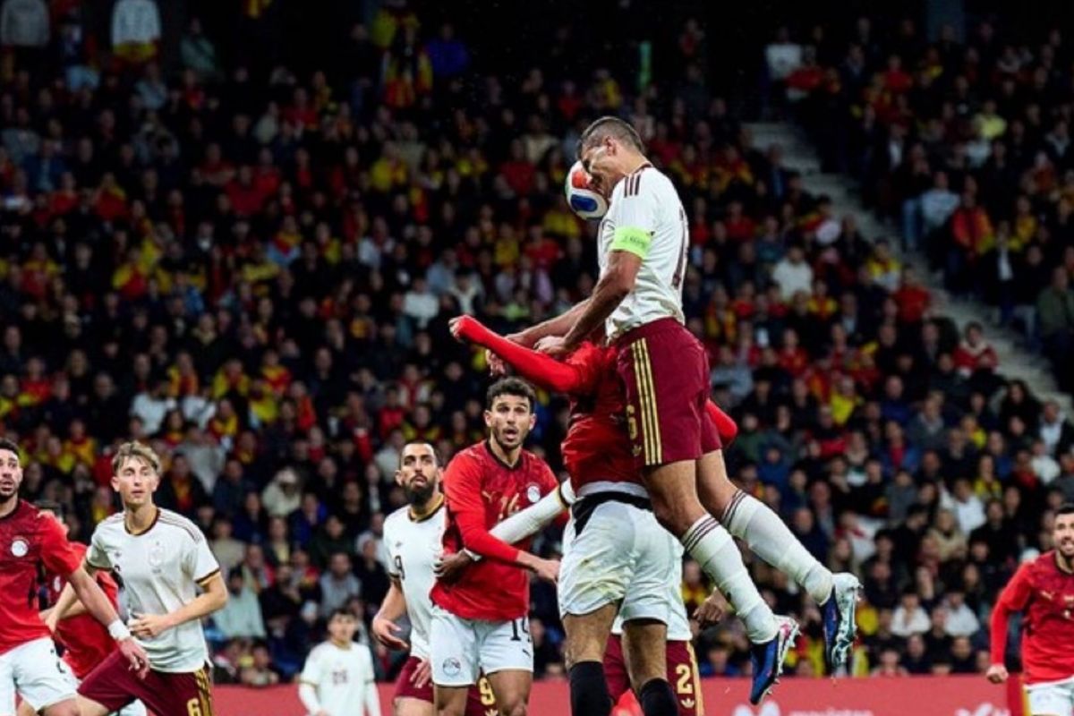 Spanyol ditahan imbang 10 pemain Mesir