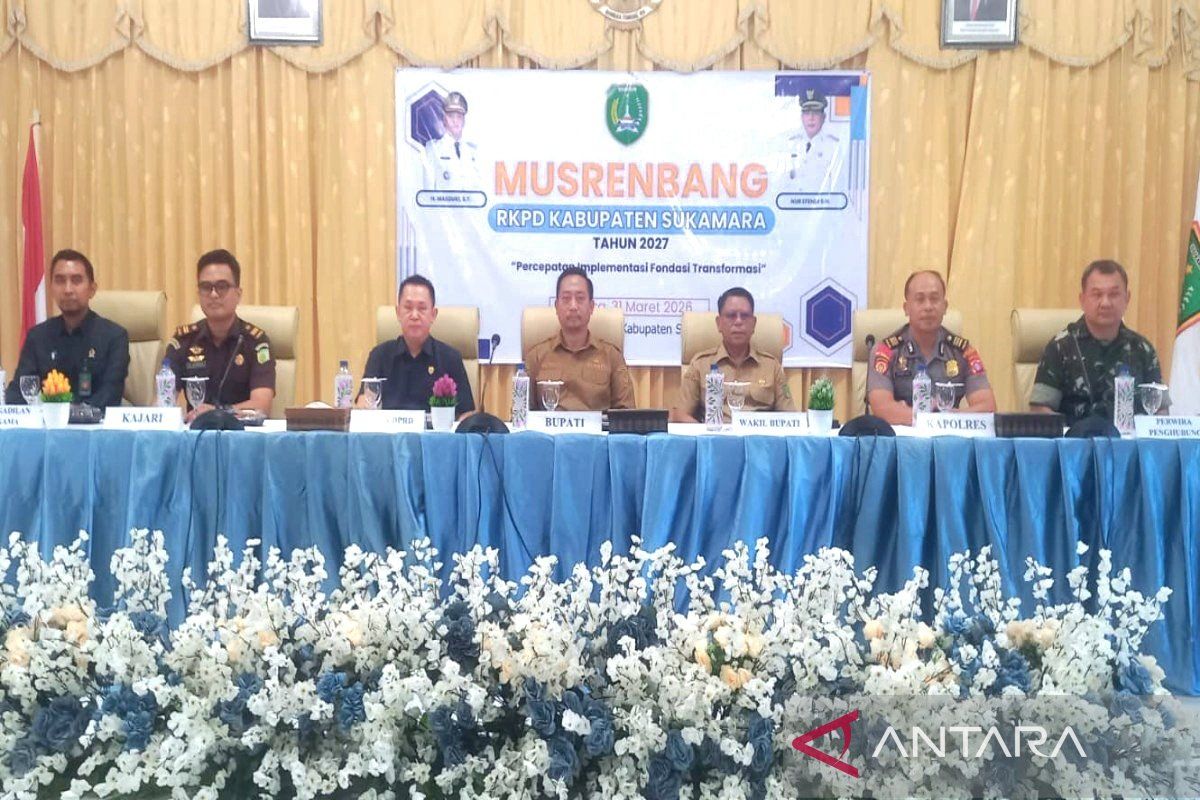 Bupati Sukamara tekankan Musrenbang RKPD 2027 fokus sinergi dan efisiensi anggaran
