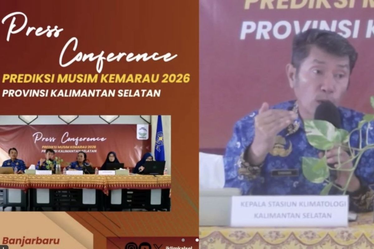 BMKG: Kemarau di Kalsel datang lebih awal dan lebih kering April-Mei