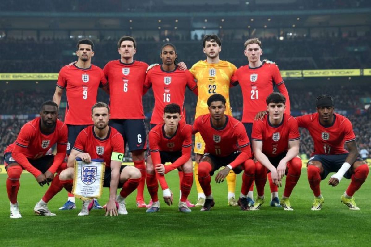 Timnas Inggris, generasi emas berburu gelar setelah 60 tahun