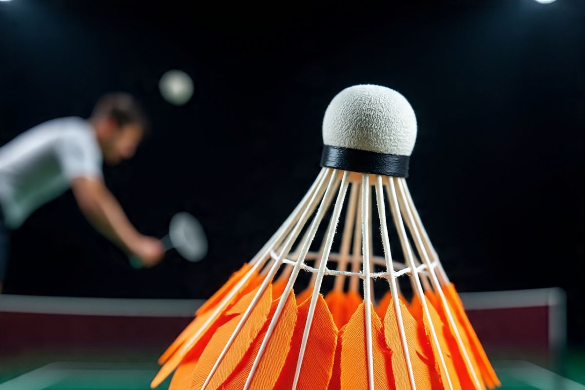 Main badminton dengan dua kok